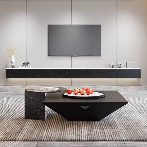 Valden Coffee Table Set – Modern Geometric Marble & Stone Tables for Living Room