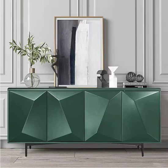 Vantaro Geo Sideboard – Modern Geometric Buffet for Dining Room