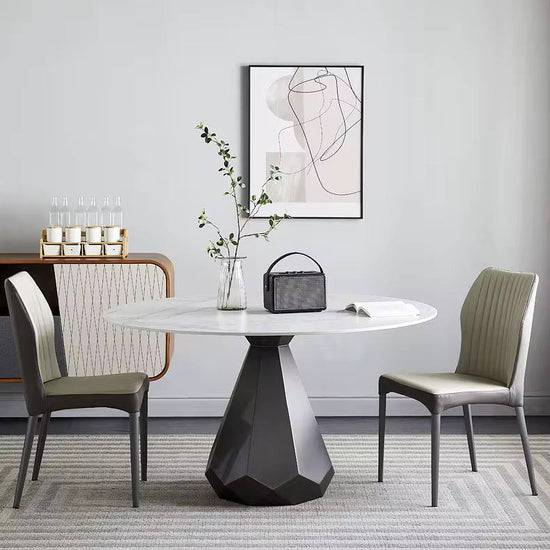 Elyra Round Dining Table – Modern Sintered Stone Dining Table for Contemporary Spaces