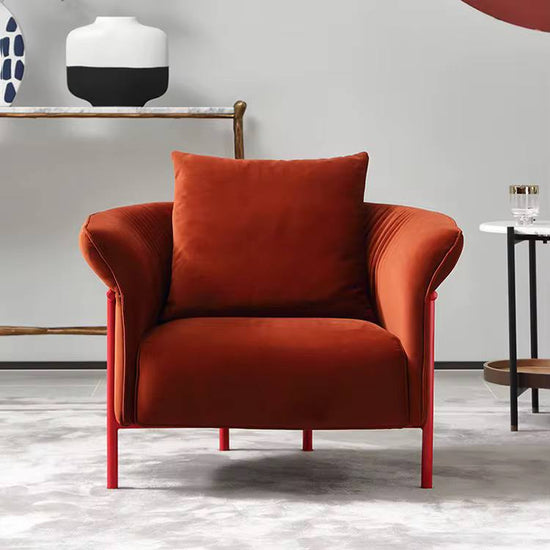 Sable Velvet Accent Chair – Modern Upholstered Lounge Chair for Living Room